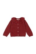 Konges Sløjd kardigan dziecięcy HOLIDAY KNIT CARDIGAN kolor czerwony KS104314