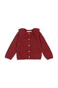 Konges Sløjd kardigan dziecięcy HOLIDAY KNIT CARDIGAN kolor czerwony KS104314