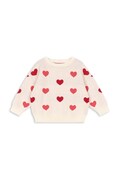 Παιδικό βαμβακερό πουλόβερ Konges Sløjd LAPIS KNIT SWEATER GOTS χρώμα: μπεζ, KS103856