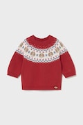 Mayoral Newborn sweter z domieszką wełny niemowlęcy kolor bordowy 2336