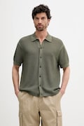 Бавовняна сорочка Tommy Hilfiger колір зелений relaxed класичний комір MW0MW39530