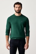 Tommy Hilfiger sweter męski bawełniany zielony MW0MW39999