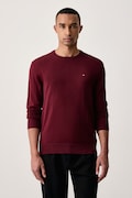 Tommy Hilfiger πουλόβερ ανδρικό βαμβακερό μπορντό MW0MW39999