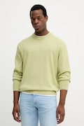 Calvin Klein Jeans pulover de bumbac culoarea verde, light, LV04RC309G