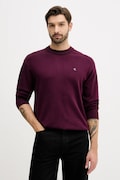 Calvin Klein Jeans sweter bawełniany męski kolor bordowy lekki LV04RC309G