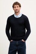 Karl Lagerfeld sweter wełniany męski kolor granatowy lekki 553399.655000