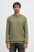 BOSS maglione in cotone uomo colore verde  50545283