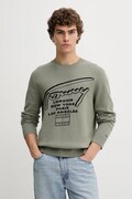 Tommy Jeans sweter bawełniany męski kolor zielony DM0DM22253