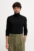 United Colors of Benetton sweter męski kolor czarny lekki z golferm 110XU2025