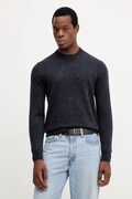 United Colors of Benetton sweter z wełną męski kolor granatowy 111ZU10AB