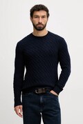 United Colors of Benetton sweter z dodatkiem wełny męski kolor granatowy 1335U10A9