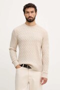 United Colors of Benetton sweter z dodatkiem wełny męski kolor beżowy 1335U10A9
