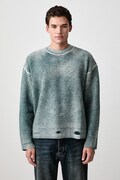 Represent Reversible Fade Out sweter wełniany męski turkusowy MLM100217