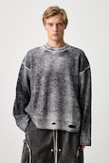 Represent Reversible Fade Out sweter wełniany męski czarny MLM100217