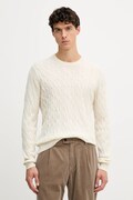 Hackett London sweter wełniany męski kolor biały lekki HM7000079