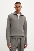 BARENA VENEZIA sweter wełniany Knitwear Batigia męski kolor brązowy ciepły KNU5289.305