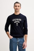 Guess sweter z domieszką jedwabiu HAMMOND męski kolor granatowy M5YR00 Z0122