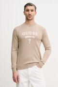 Guess sweter z domieszką jedwabiu HAMMOND męski kolor beżowy M5YR00 Z0122