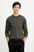 Armani Exchange sweter z dodatkiem wełny męski kolor zielony lekki XM001560 AF11982