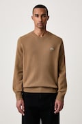 Lacoste sweter damski wełniany brązowy AH2916