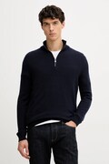 Joop! sweter z dodatkiem wełny męski kolor granatowy lekki z półgolfem 30048172