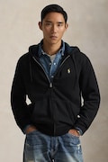 Polo Ralph Lauren bluza męska kolor czarny z kapturem gładka 710981467
