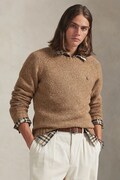 Svetr s příměsí vlny Polo Ralph Lauren zelená barva, 710982142