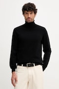 Geox sweter z domieszką kaszmiru męski kolor czarny lekki z golferm M5670E T3298