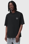 AllSaints t-shirt in cotone LOVER uomo colore nero con applicazione M041JC