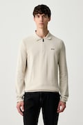 BOSS Green sweter męski bawełniany KN_Ever-X PL beżowy 50551688
