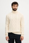 Вовняний светр Tommy Hilfiger колір бежевий гольф MW0MW40914