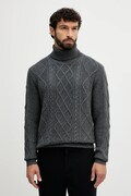 Вовняний светр Tommy Hilfiger колір сірий гольф MW0MW40914