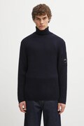 C.P. Company sweter z dodatkiem wełny męski kolor granatowy lekki z golferm 19CMKN220A006595A