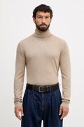 Lindbergh sweter męski kolor beżowy lekki z golferm 30-80094