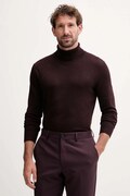 Lindbergh sweter męski kolor brązowy lekki z golferm 30-80094