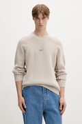 Filling Pieces sveter pánsky s vlnou Knit Sweater Raglan béžový 422575500261