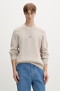 Filling Pieces sveter pánsky s vlnou Knit Sweater Raglan béžový 422575500261