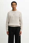 Filling Pieces sweter z dodatkiem wełny Knit Sweater Raglan męski kolor beżowy ciepły 422575500261
