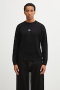 Светр із додаванням вовни Filling Pieces Knit Sweater Raglan колір чорний теплий 422575500261