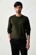 Calvin Klein sweter męski wełniany zielony LV04LB305G