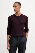 Vlnený sveter Calvin Klein bordová farba, ľahký, LV04LB305G