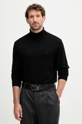 Вовняний светр Calvin Klein колір чорний легкий гольф LV04LD317G