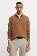 Calvin Klein pulover de lână culoarea maro, light, cu turtleneck, LV04LD318G