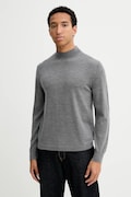 Calvin Klein sweter wełniany męski kolor szary lekki LV04LE309G