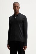 Calvin Klein sweter wełniany męski kolor szary lekki LV04LD319G