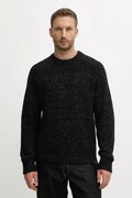 Pulover z dodatkom volne Calvin Klein Jeans črna barva, LV04RD311G