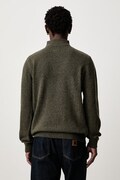 Barbour sweter męski wełniany NELSON zielony MKN0863