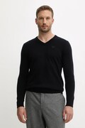 Barbour gyapjú pulóver könnyű, sötétkék, MKN0341