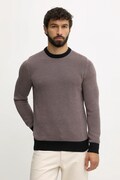 Barbour sweter bawełniany WELLS męski kolor granatowy MKN1665
