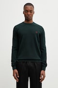 Fred Perry sweter bawełniany kolor zielony lekki K1309